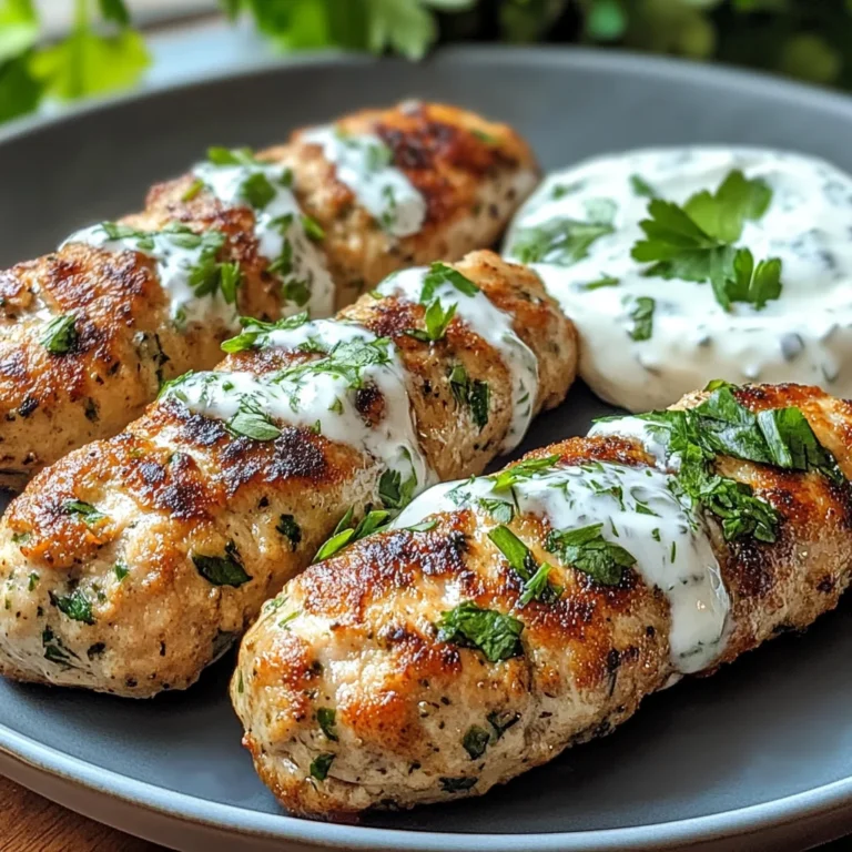 Chicken Kofta with Garlic Yogurt Sauce Recipe: A Must-Try!