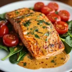 Creamy Roasted Red Pepper Salmon Recipe - Delicious & Easy