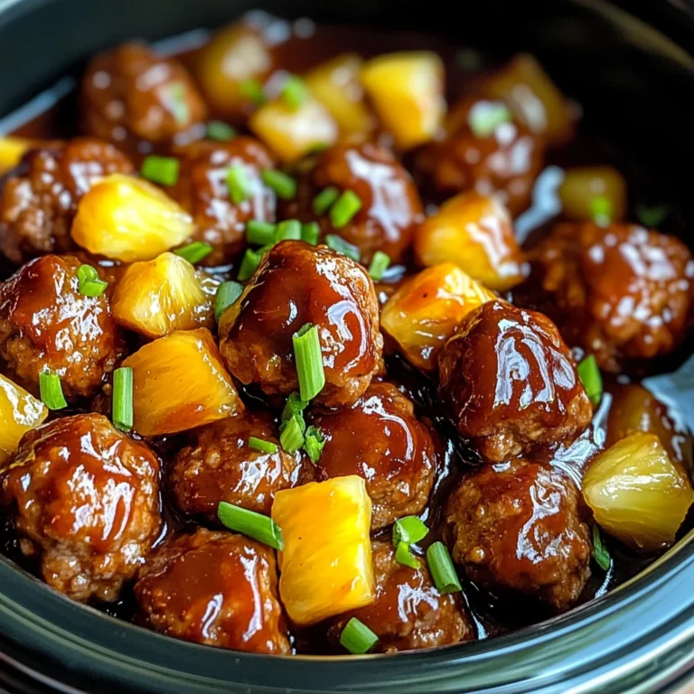 Crockpot Hawaiian Meatballs