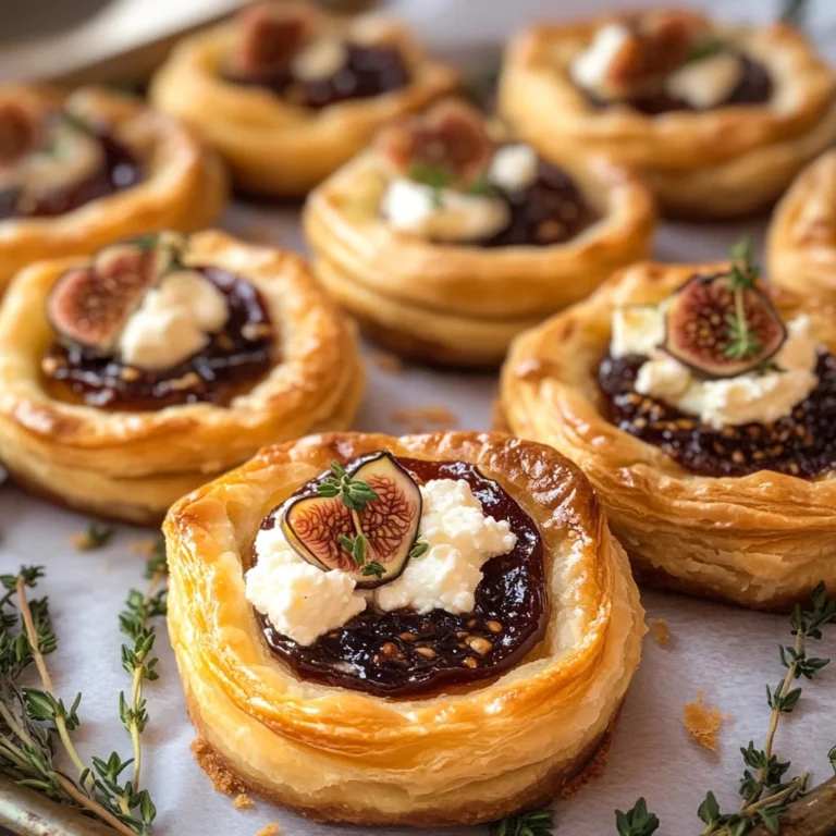Goat Cheese and Fig Puff Pastry Tarts