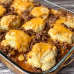 Sloppy Joe Biscuit Casserole