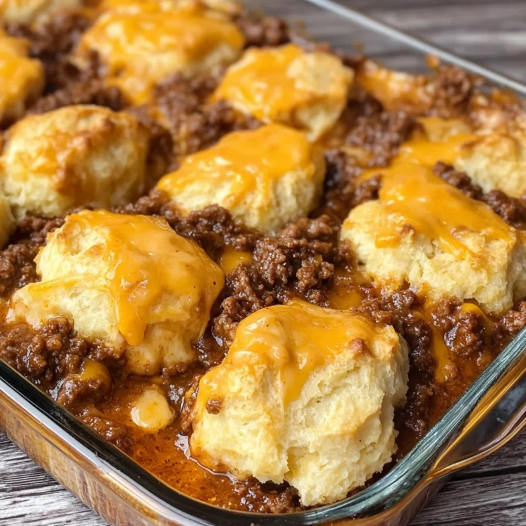 Sloppy Joe Biscuit Casserole