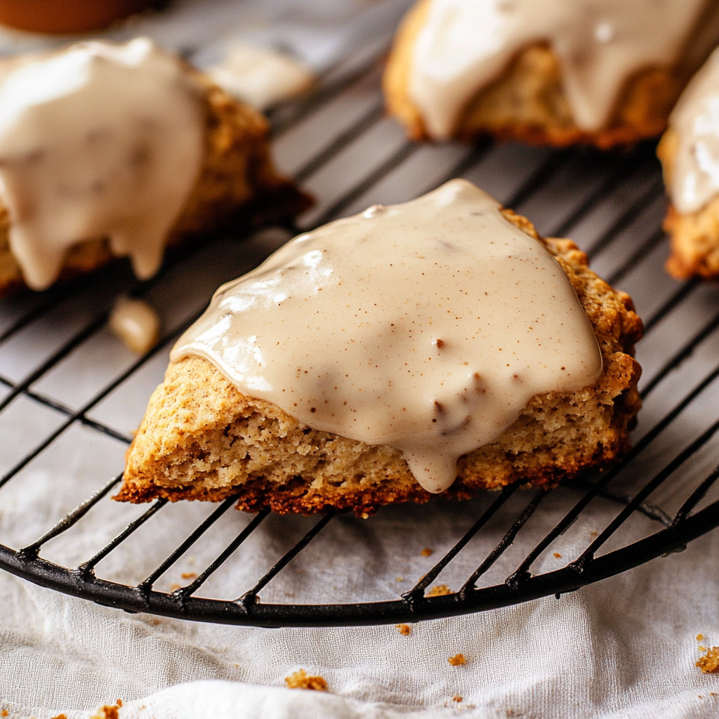 Homemade Chai Scones with Maple Chai Glaze