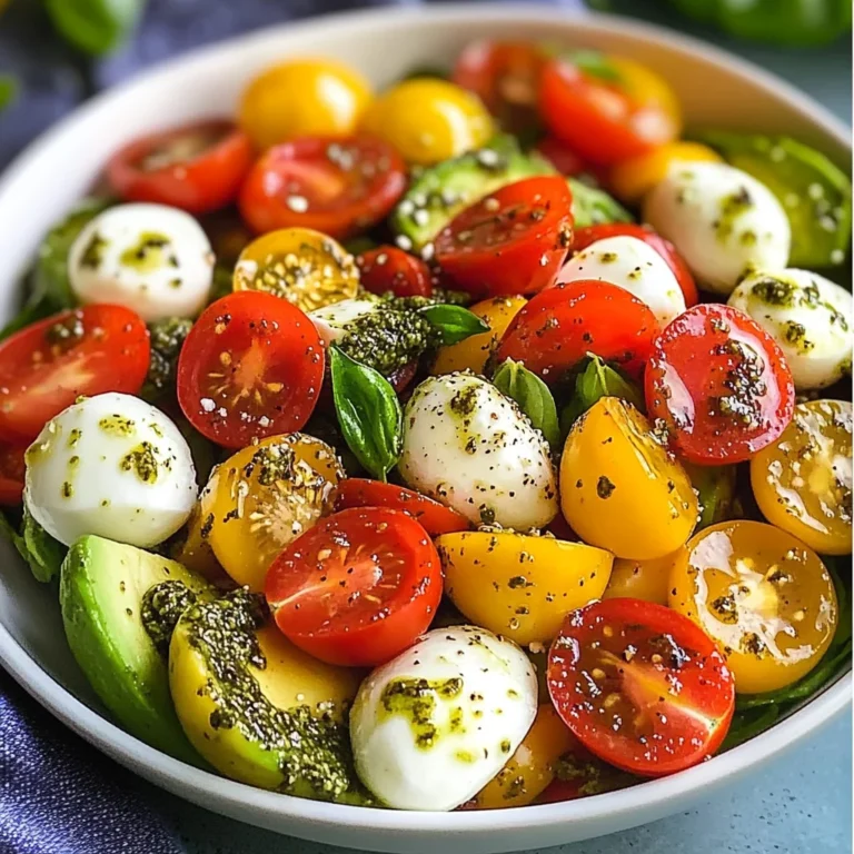Avocado and Tomato Pesto Salad
