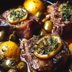Braised Lamb Neck with Lemon, Olives & Warm Spices