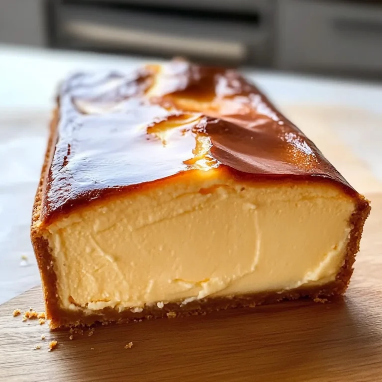 Burnt Basque Cheesecake in a Loaf Pan