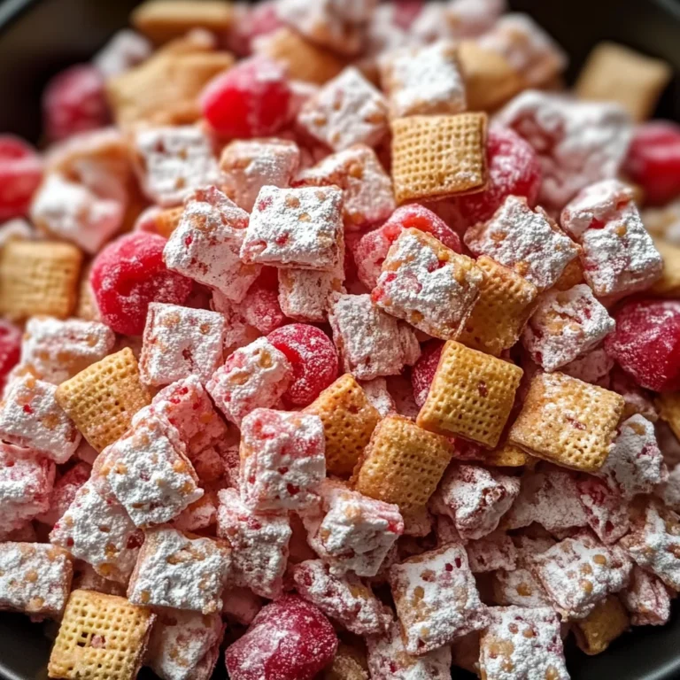 Cherry Cheesecake Puppy Chow