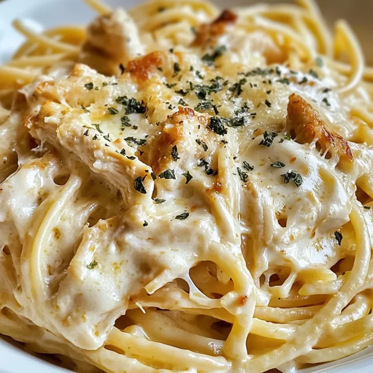 Creamy Crockpot Garlic Parmesan Chicken Pasta