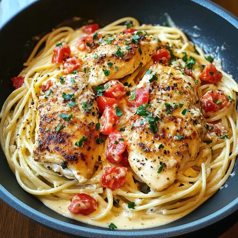 Creamy White Wine Parmesan Chicken Pasta