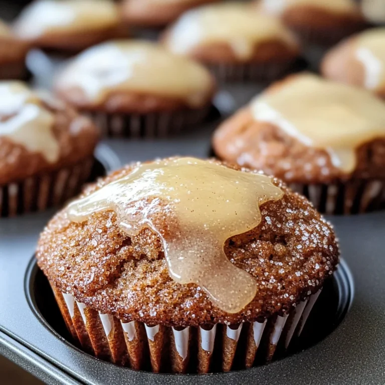 Glazed Gingerbread Muffins