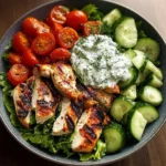 Greek Chicken Power Bowl with Tzatziki Sauce