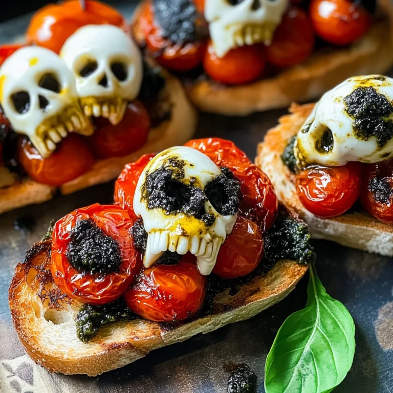 Halloween Bruschetta Appetizer