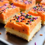 Halloween Frosted Sugar Cookie Bars