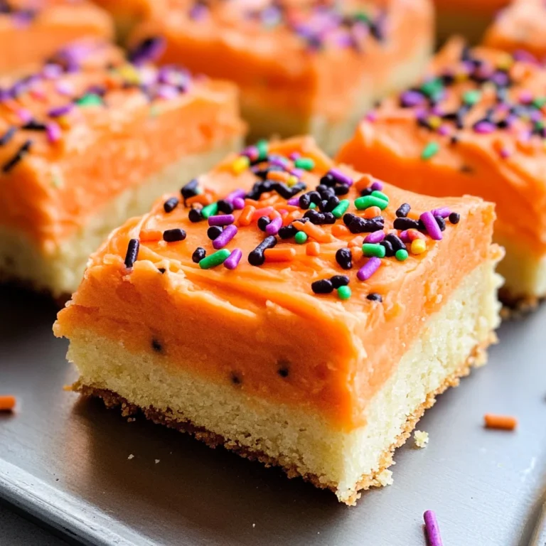 Halloween Frosted Sugar Cookie Bars