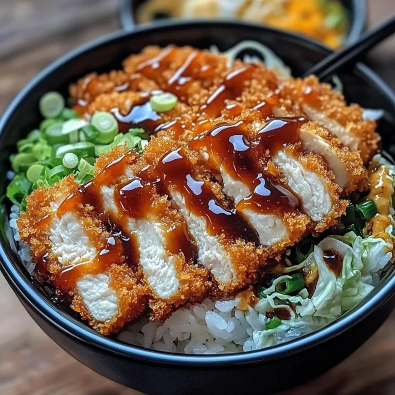 Japanese Katsu Bowls with Tonkatsu Sauce