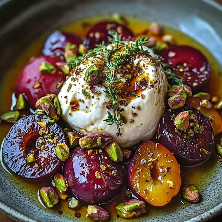 Roasted Plum and Burrata Salad