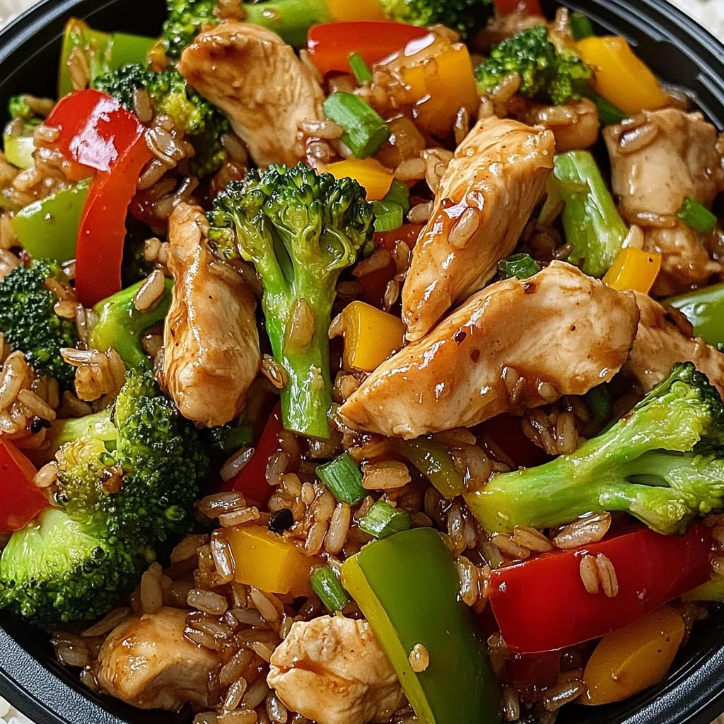 Wild Rice Chicken Stir-Fry with Fresh Veggies