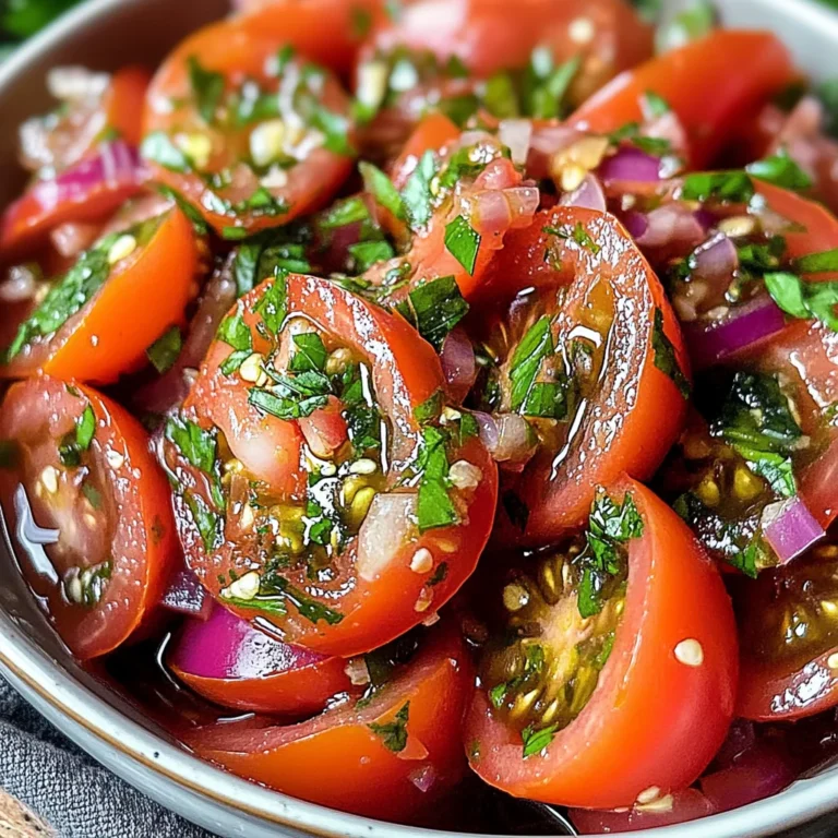 Zesty Marinated Tomatoes