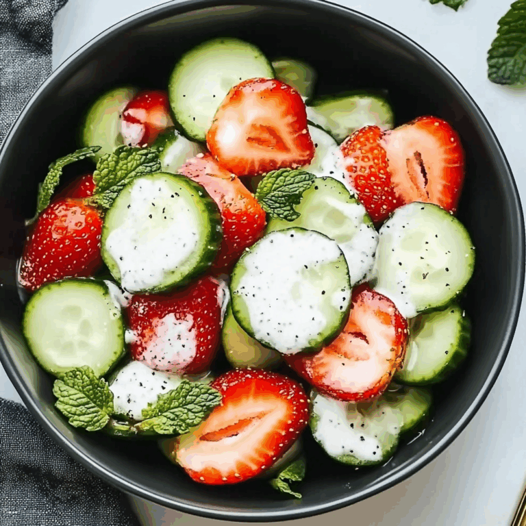 This Cucumber Strawberry Salad