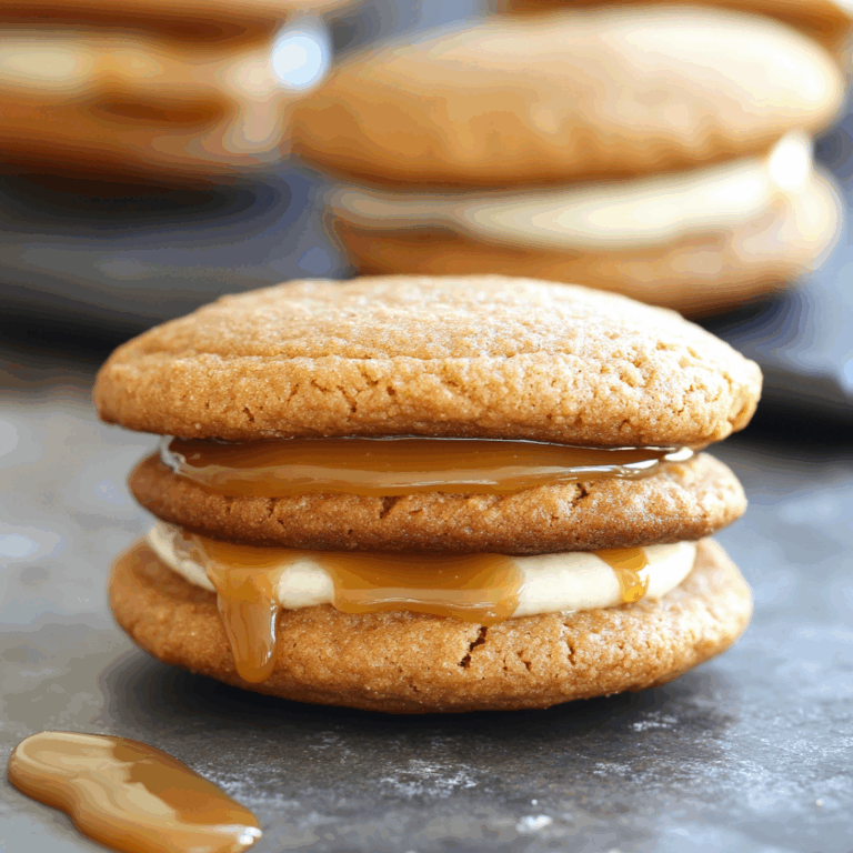 Apple Cider Whoopie Pie Cookies with Caramel
