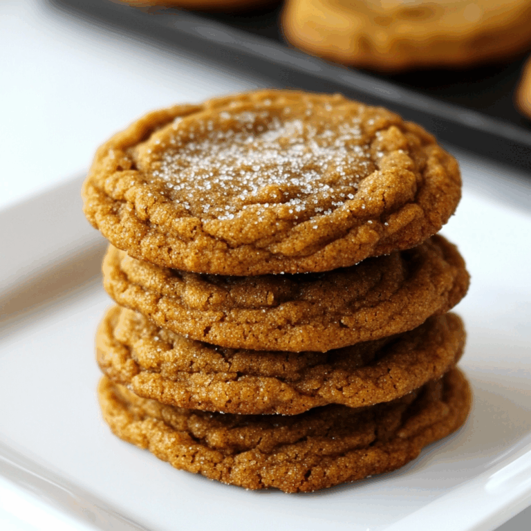Soft and Chewy Pumpkin Molasses Cookies