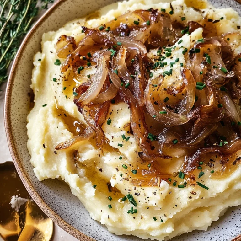 Best Ever Caramelized Onion Mashed Potatoes
