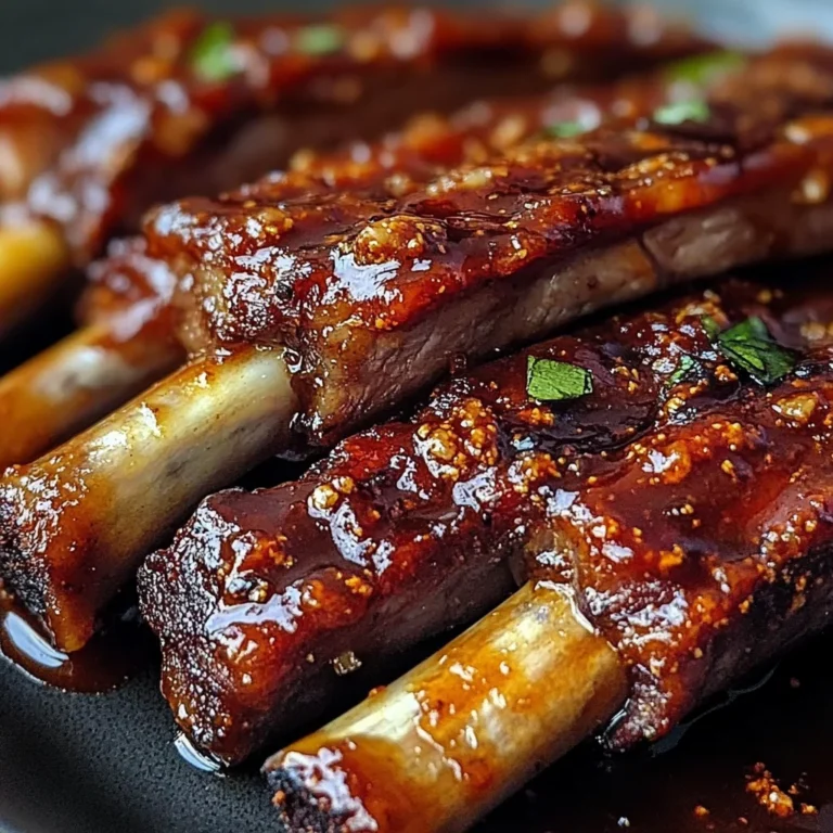 Charred Sticky Lamb Ribs Glazed with Harissa, Maple & Smoked Paprika