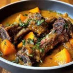 Coconut Cream Lamb Shanks with Sweet Potatoes & Coriander