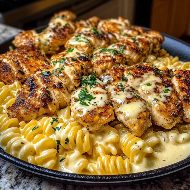 Garlic Parmesan Chicken with Velveeta Rotini Alfredo