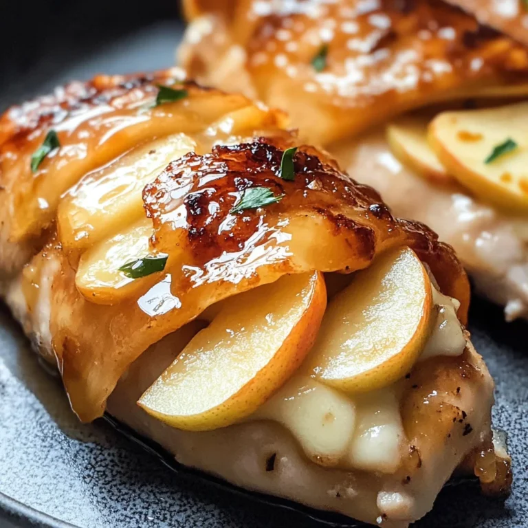 Maple Glazed Apple and Brie Stuffed Chicken