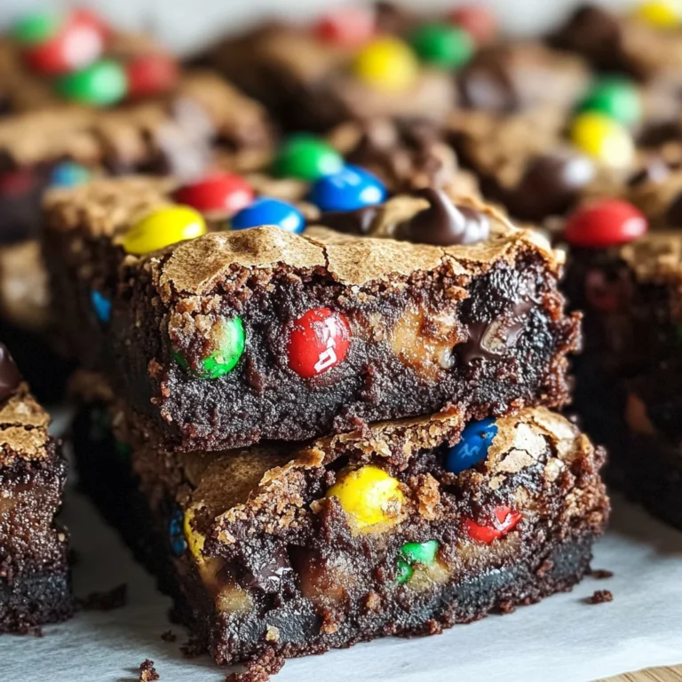 Monster Cookie Fudgy Brownies