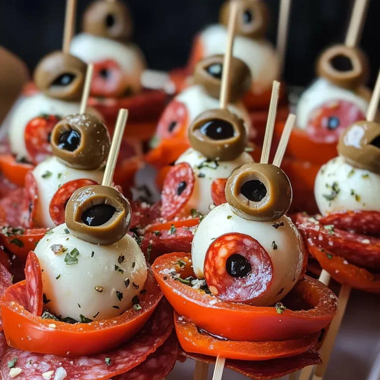 Skewered Salami Eyeballs