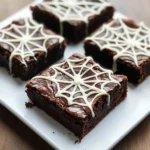 Spider Web Brownies