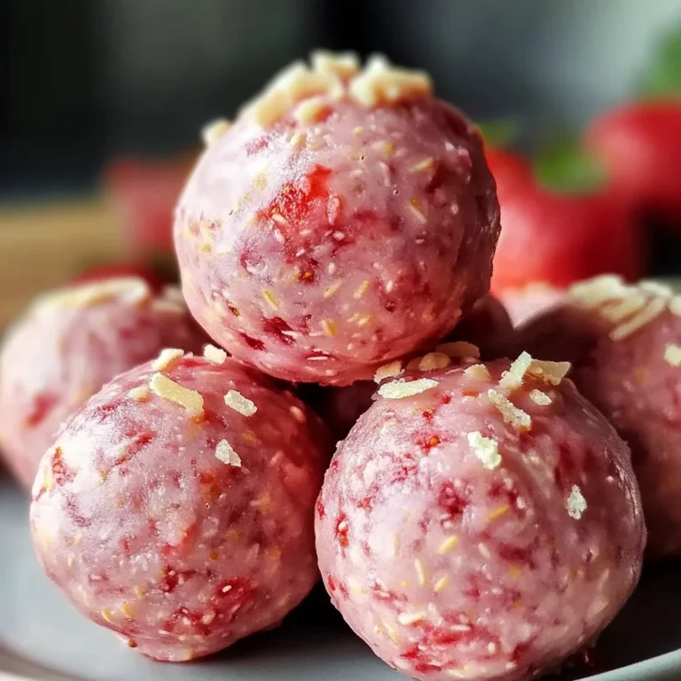 Strawberry Cheesecake Protein Balls