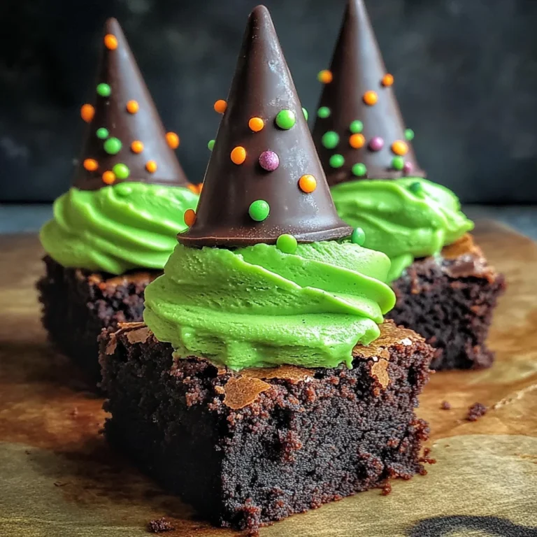 Wicked Witch Hat Brownies